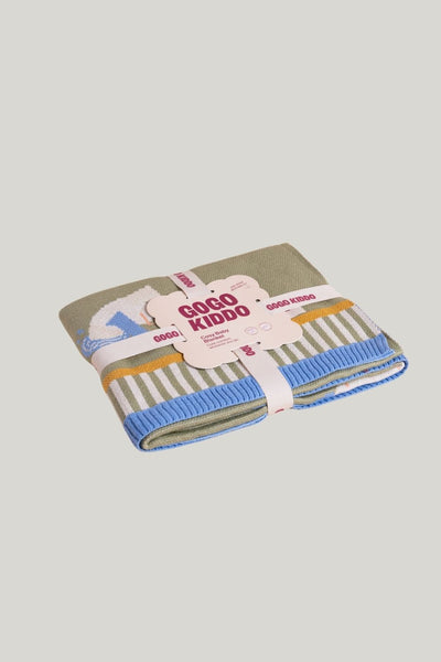 Cosy Baby Blanket - Gulls Gone Fishing - Green - image 2