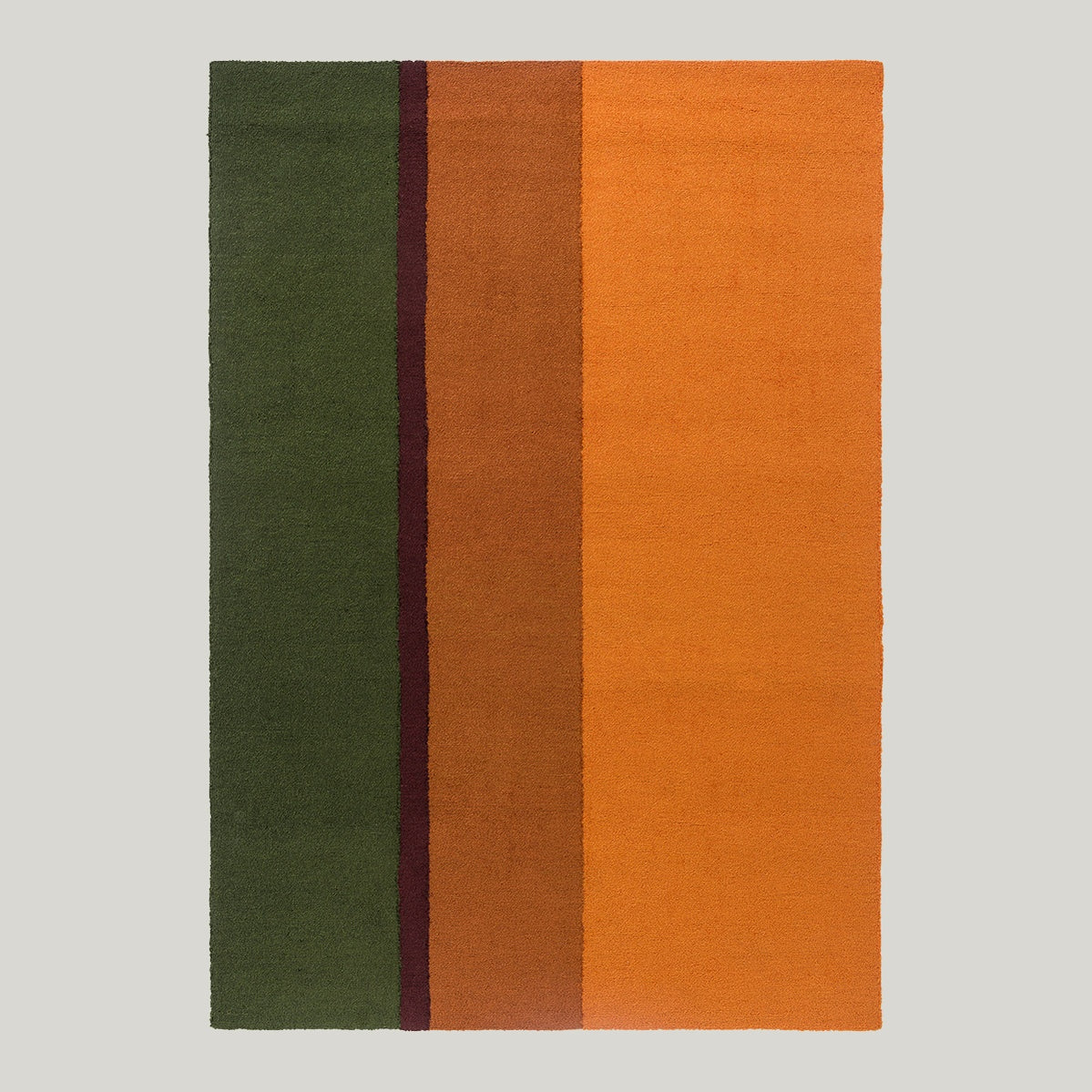 Habitat Festival Stripe Orange Outdoor Rug 350x250cm - Dark Green - image 1