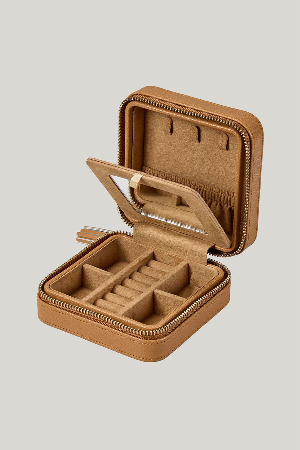 Lauren Zip Travel Case Caramel - Caramel - image 3