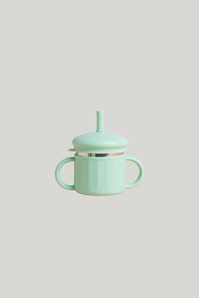 Fun Firsts Stainless Steel Cup With Silicone Sleeve - Mint - image 1