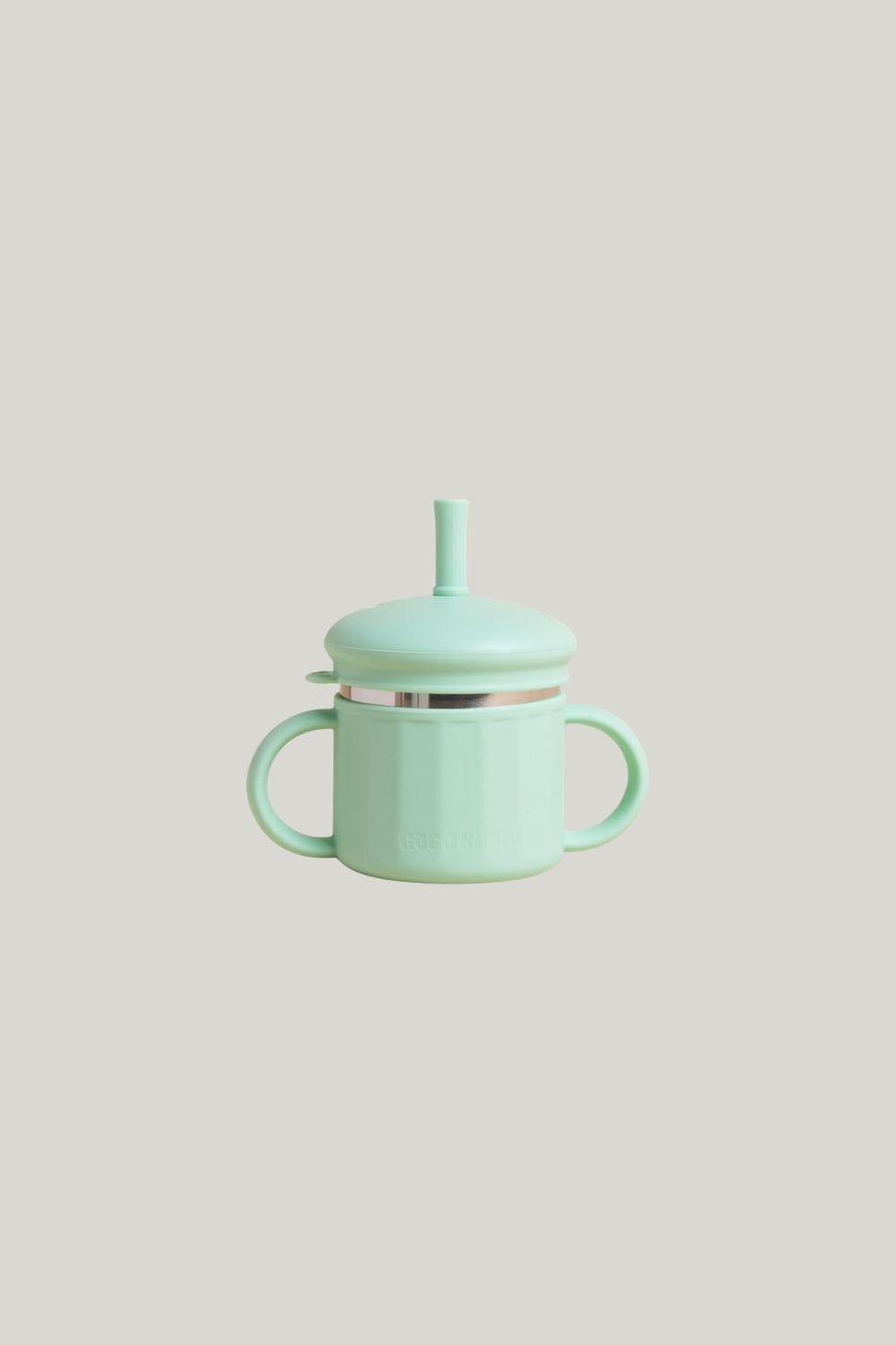Fun Firsts Stainless Steel Cup With Silicone Sleeve - Mint - image 1