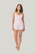 Mabel Bamboo Cami And Short Set - Pink - image 1