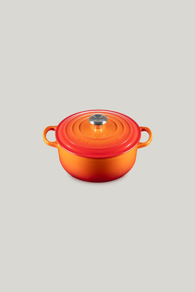 Signature Cast Iron Round Casserole 20cm - Volcanic - image 1
