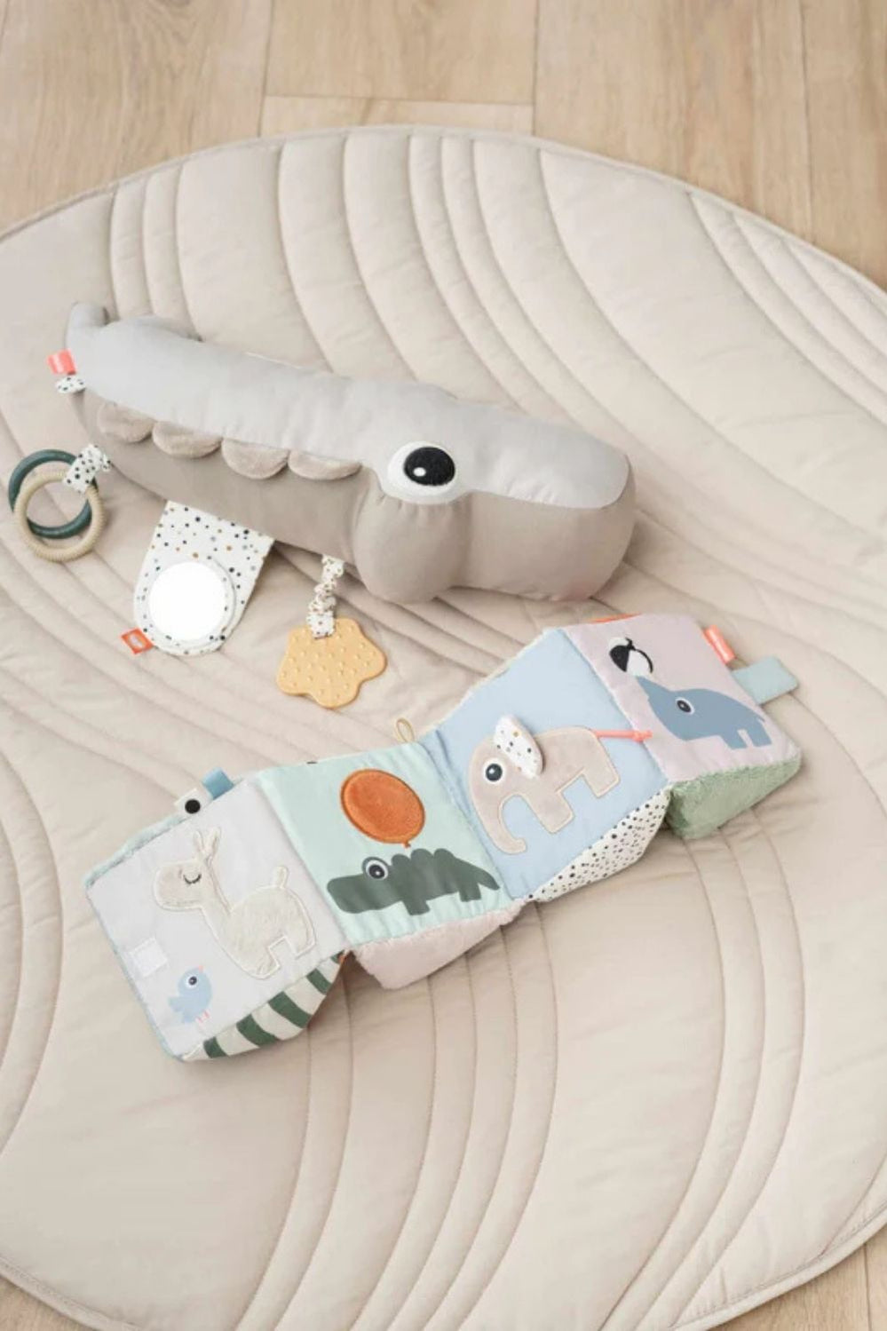 Tummy Time Activity Toy Croco - Sand - image 2
