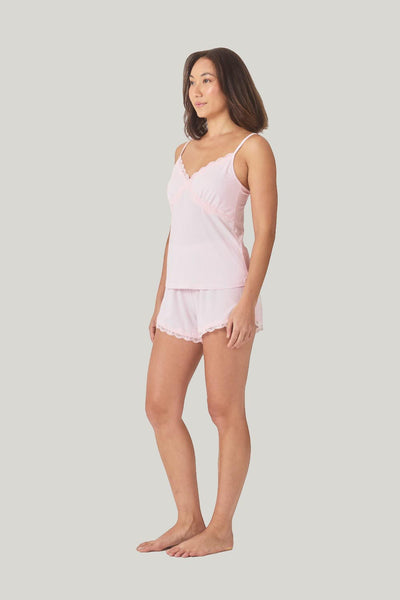 Mabel Bamboo Cami And Short Set - Pink - image 2