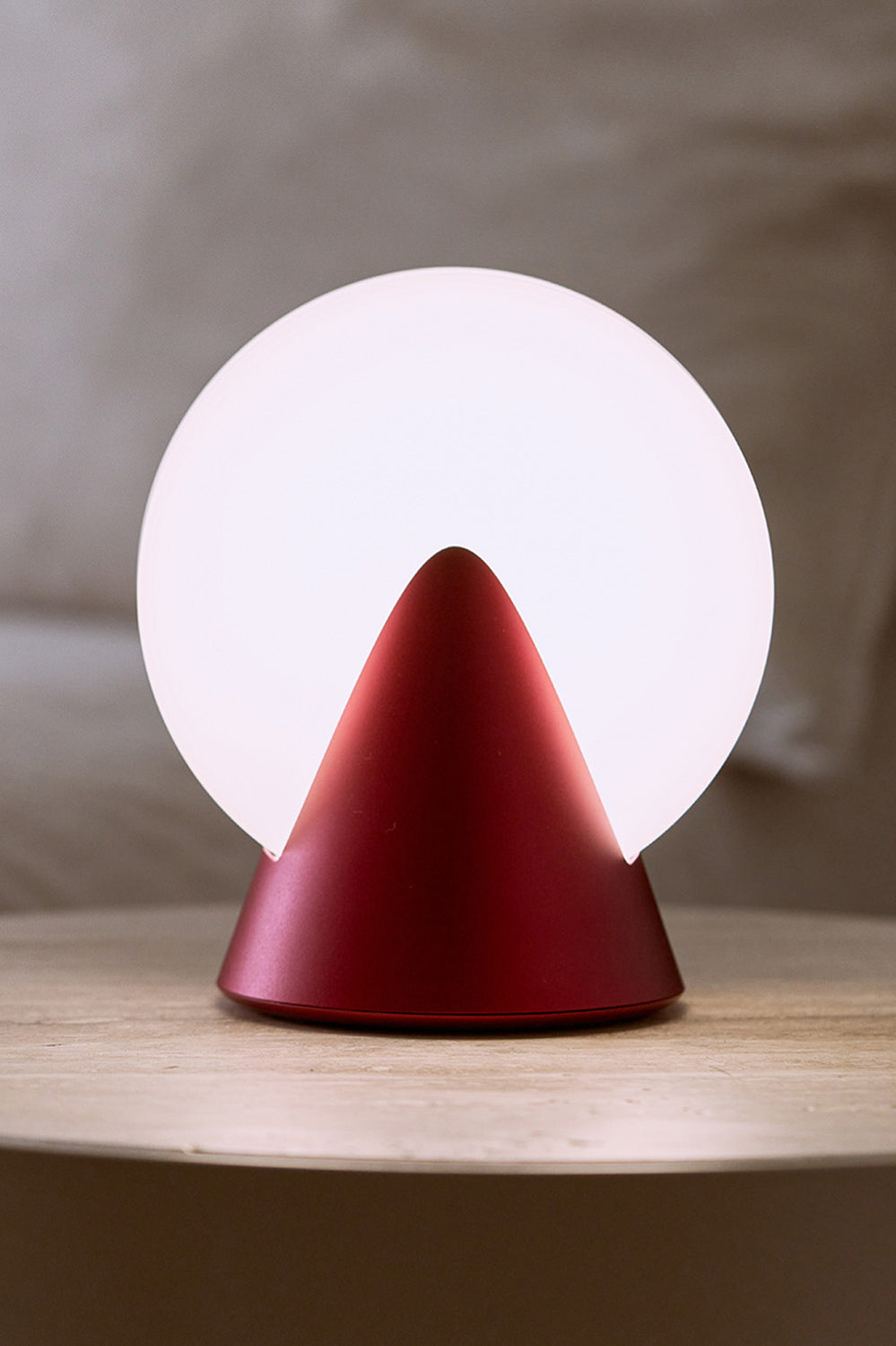 Conic Spherical Portable Led Lamp - Red - Red - image 4
