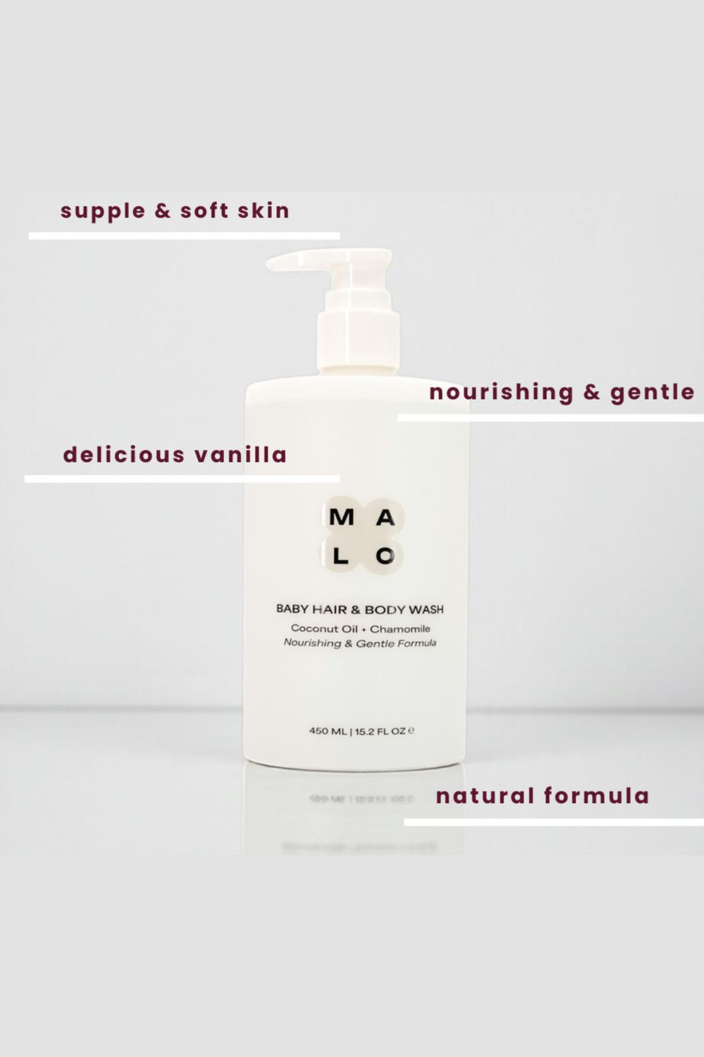 Baby Hair & Body Wash 450ml - NO COLOUR - image 3