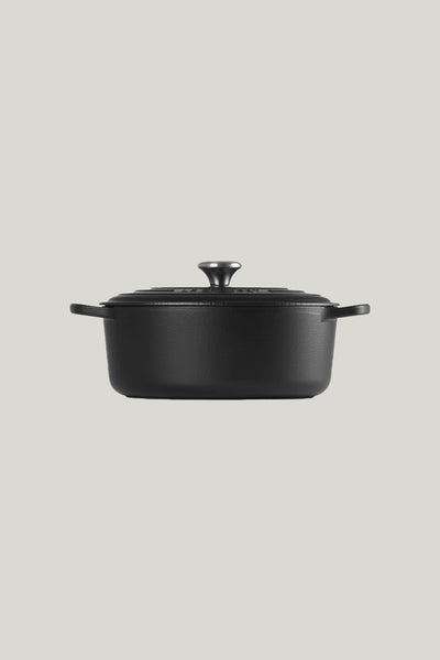 Signature Cast Iron Oval Casserole 29cm - Matte Black - image 2
