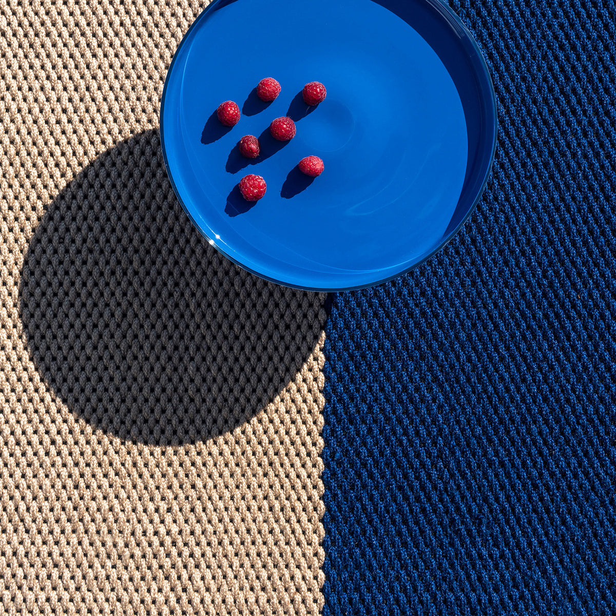 Deck Electric Blue Outdoor Rug 280x200cm - Mid Blue - image 2