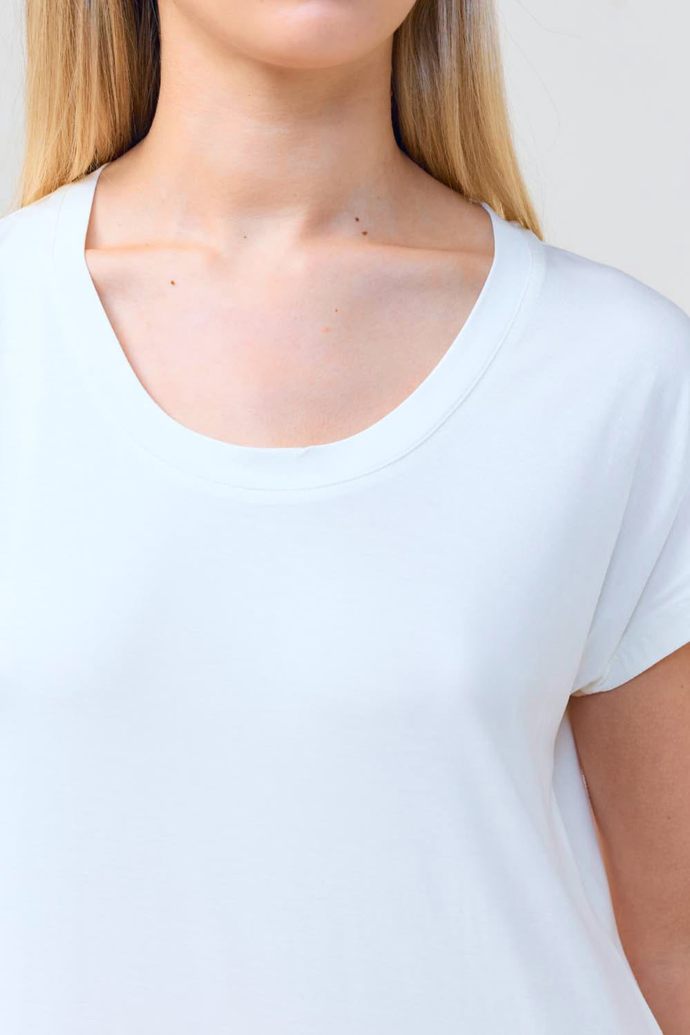 Ashley Bamboo Sleep Tee - Ecru - image 4