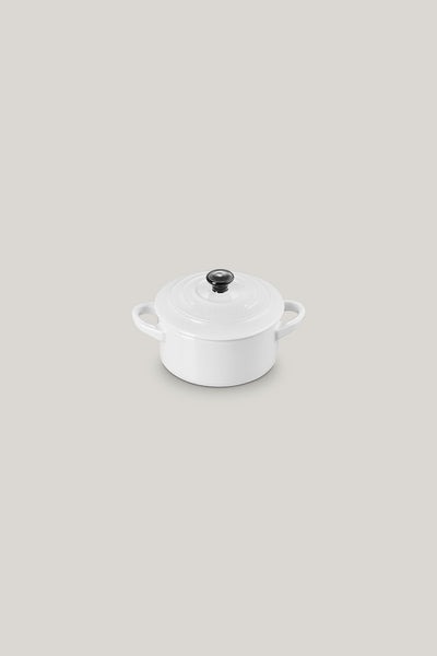 Stoneware Mini Cocotte 10cm - White - image 1
