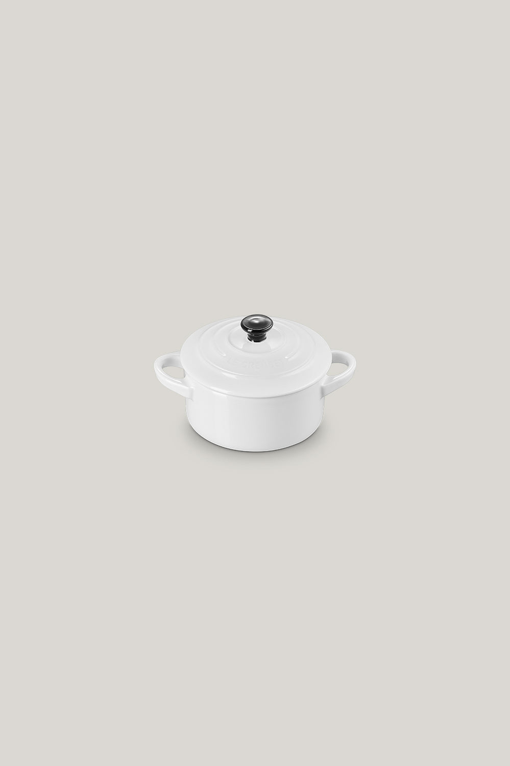 Stoneware Mini Cocotte 10cm - White - image 1