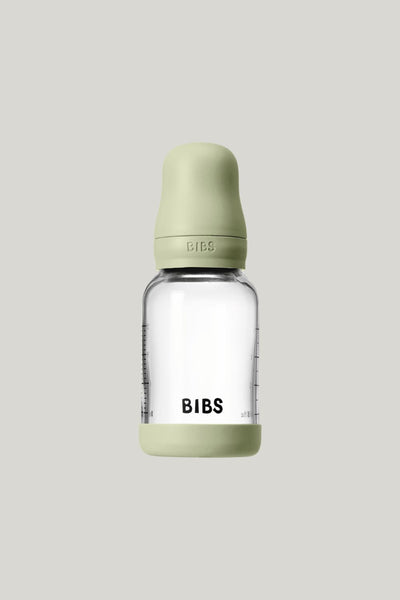 Glass Baby Bottle 120ml Latex - Sage - Sage - image 1