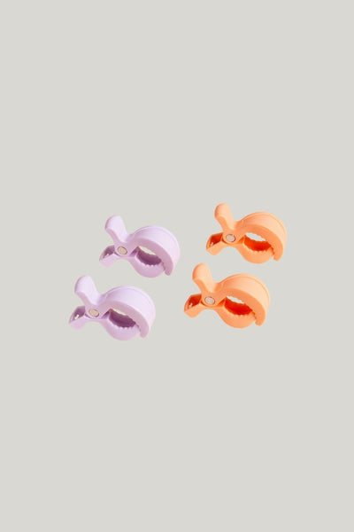 Really Handy Pram And Car Clips 4-pack - Lilac/peach - Peach - image 2