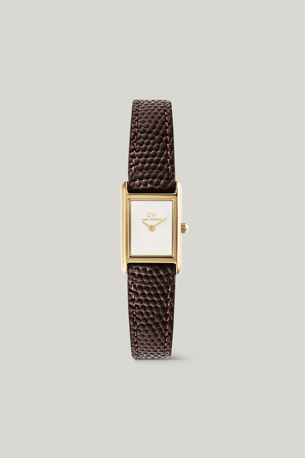 Bound Mini Brown Leather & Gold Watch - Gold - image 1