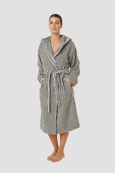 Adriana Terry Towel Robe - Black - image 3