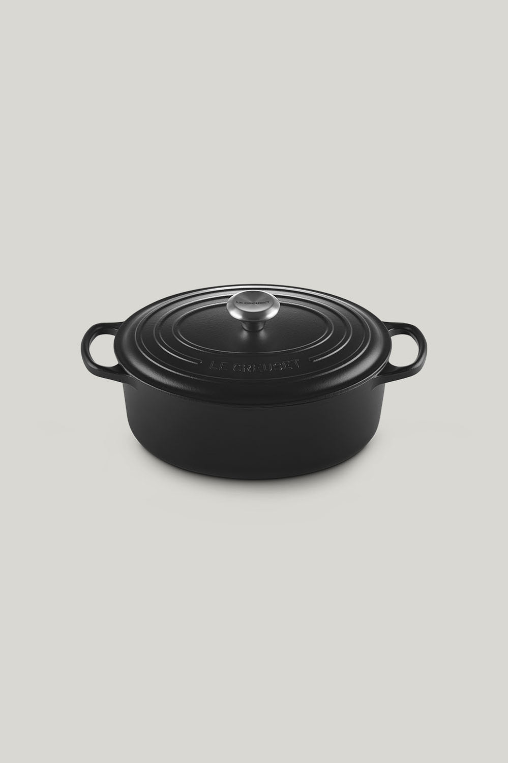 Signature Cast Iron Oval Casserole 29cm - Matte Black - image 1