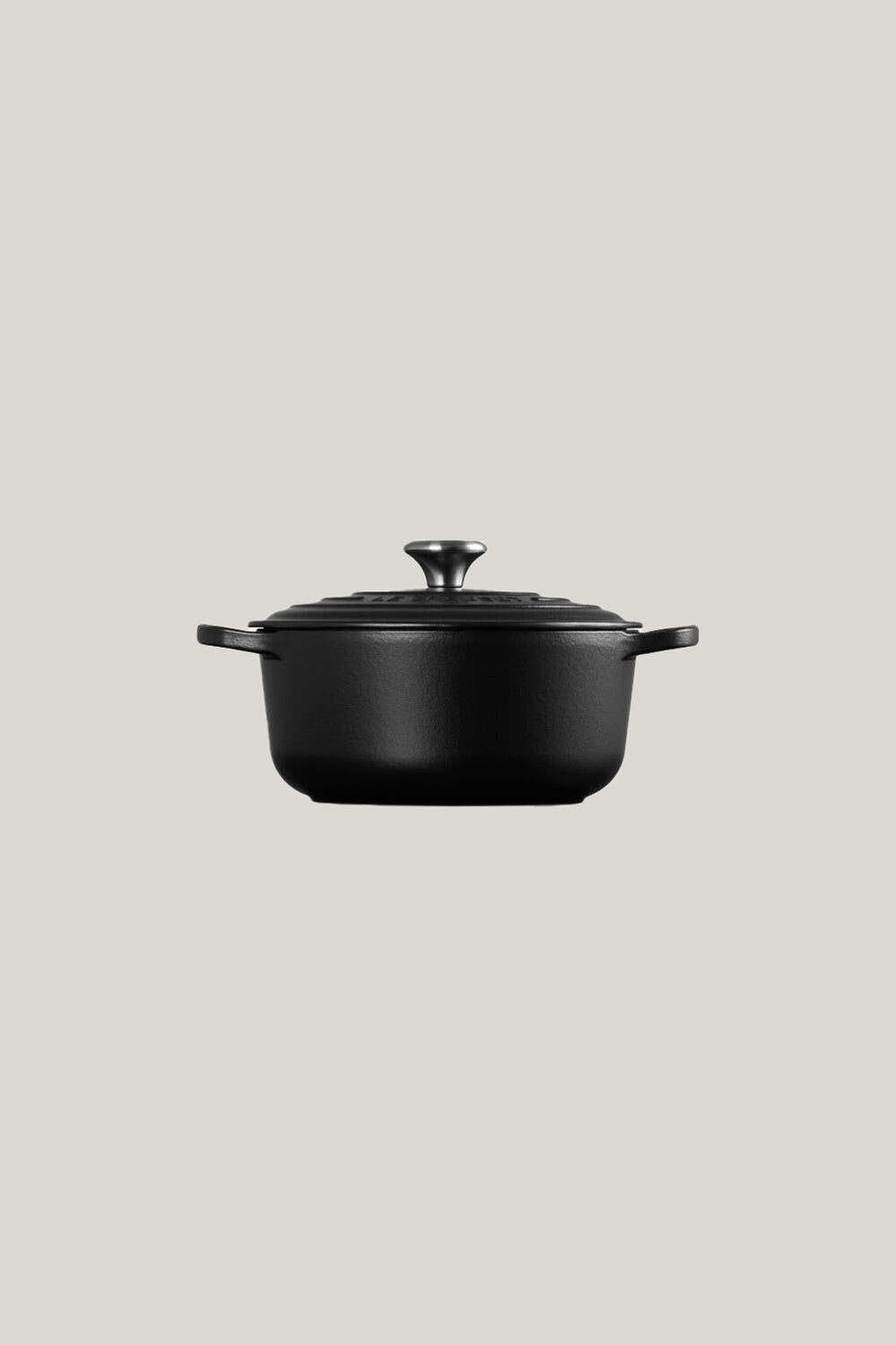 Signature Cast Iron Round Casserole 20cm - Matte Black - image 2
