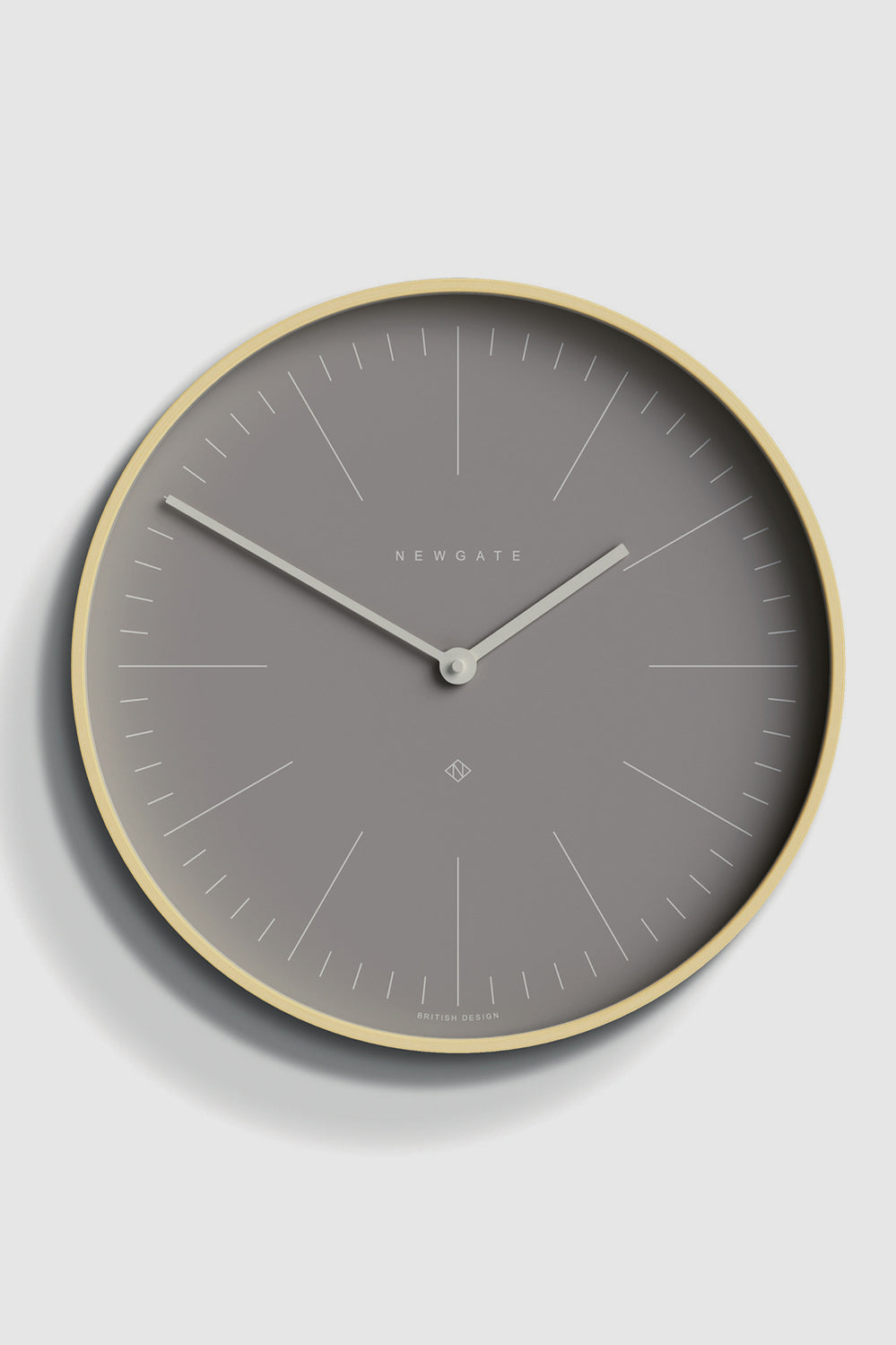 Mr Clarke Clock - Pale Wood Clay Grey Dial - Grey - image 1