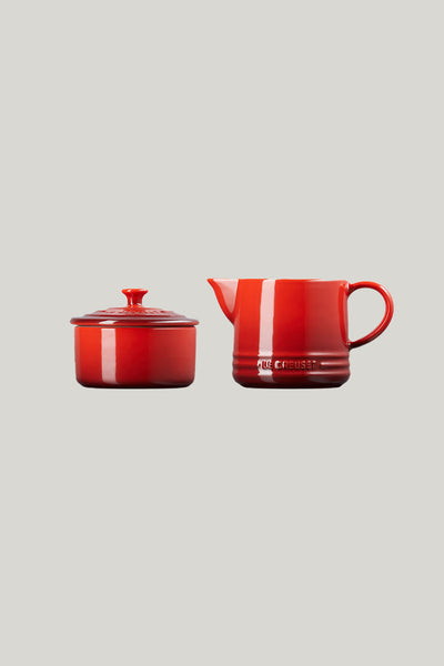 Stoneware Milk & Sugar Set - Cerise - image 2