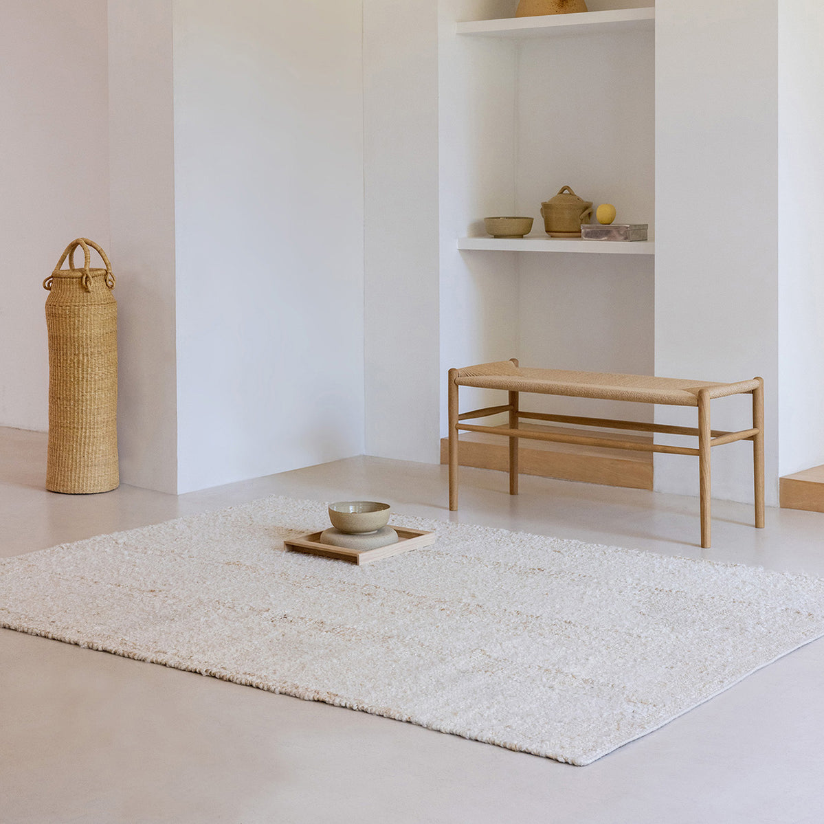Craft Fundament Wool White Rug 200x140cm - White - image 2