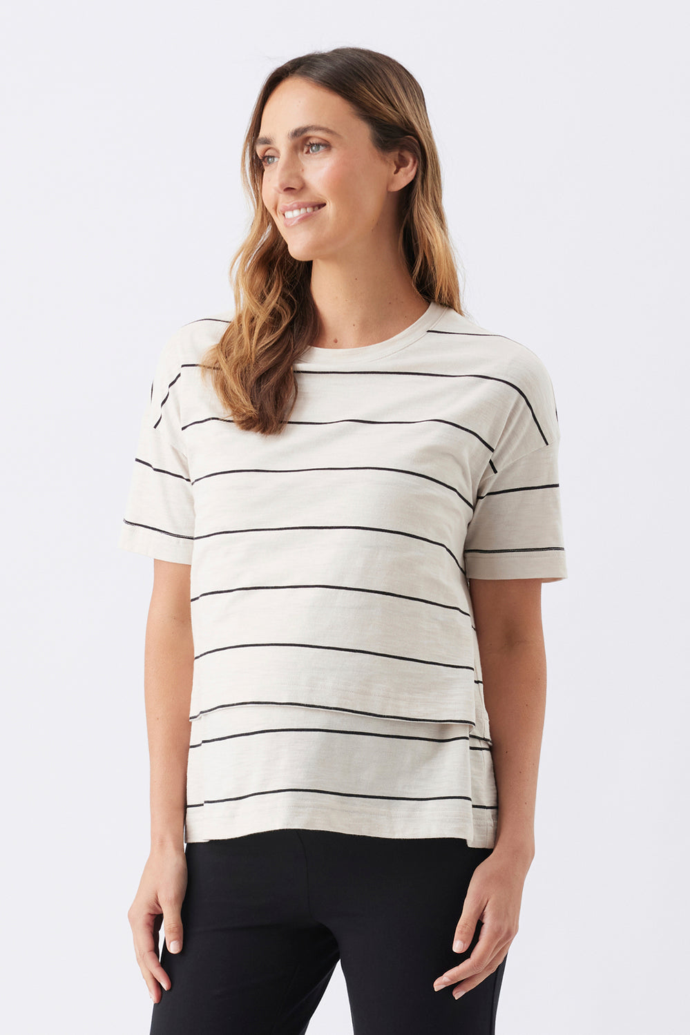 Claudette Nursing Tee - Cream - image 3