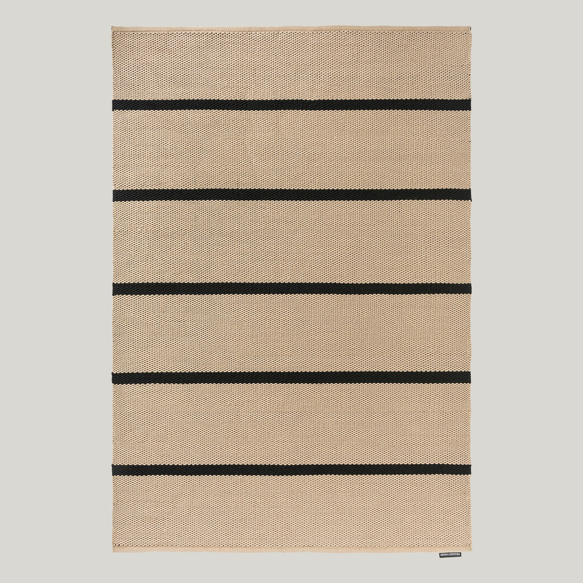 Deck Charcoal Black Outdoor Rug 200x140cm - Stone - image 1