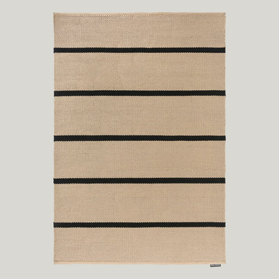 Deck Charcoal Black Outdoor Rug 230x160cm - Stone - image 1