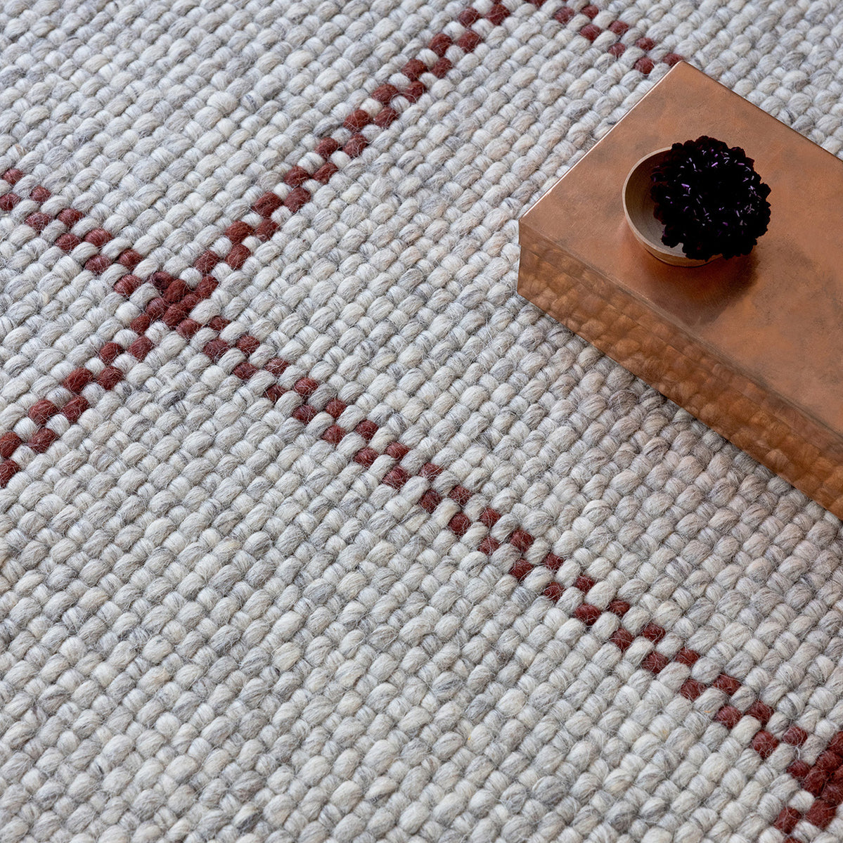 Craft Matter Check Ash Rug 230x160cm - Ash - image 3