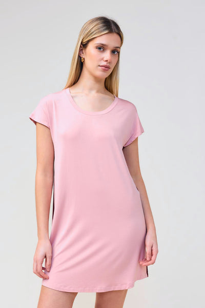 Ashley Bamboo Sleep Tee - Pink - image 4