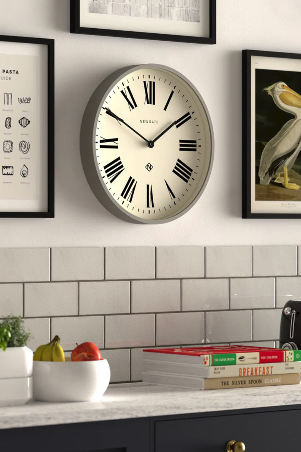 Number Three Clock - Italian Grey - Grey - image 3