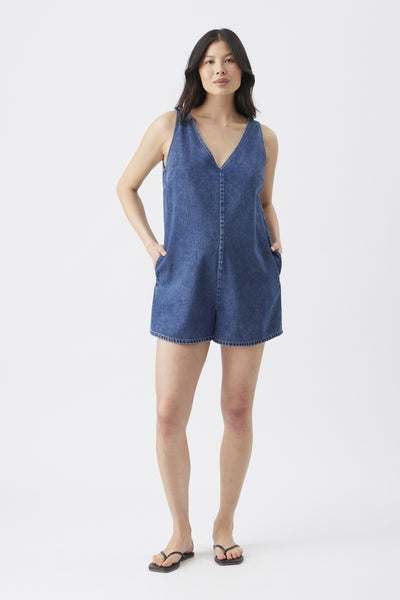 Fenix Denim Playsuit - Dark Wash - image 1