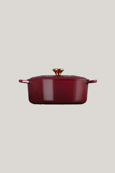 Signature Cast Iron Oval Casserole 29cm - Garnet - image 2