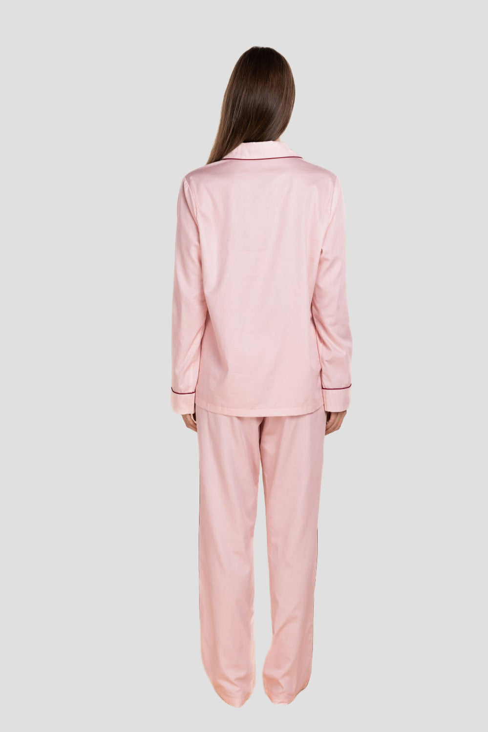 Susanna Cotton Long Pj Set - Pink - image 4