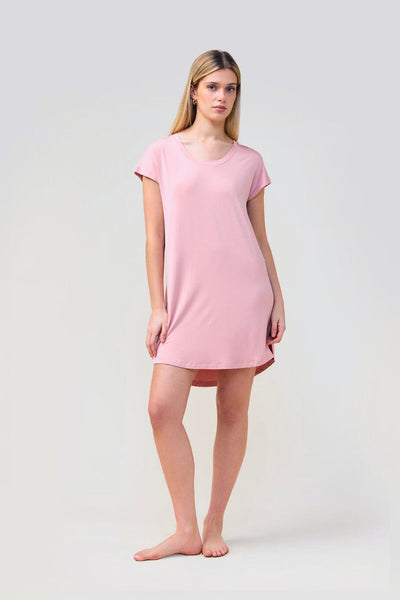 Ashley Bamboo Sleep Tee - Pink - image 1