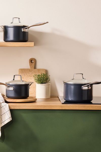 Non Stick Ceramic Saucepan With Lid 16cm - NO COLOUR - image 4