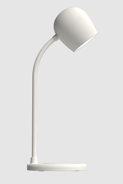 Ellie Smart Lamp With Bluetooth Speaker & Qi Wireless Charger - White - White - image 2