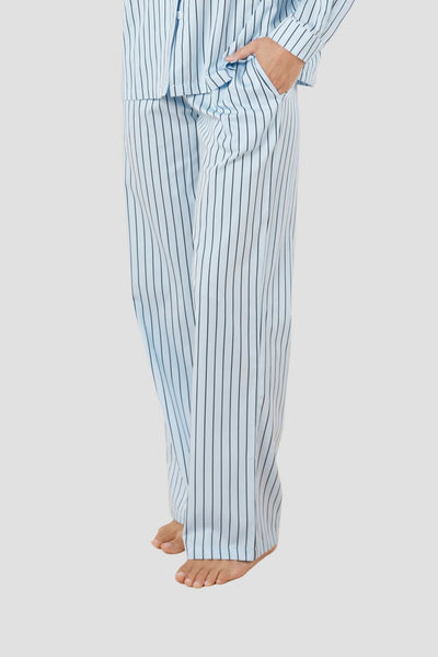 Willow Cotton Striped Pant - Blue - image 2
