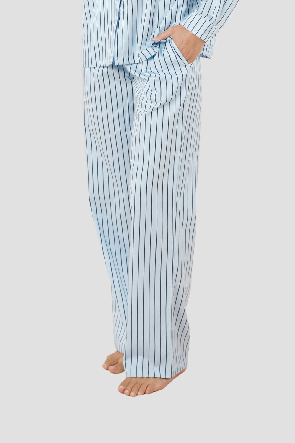 Willow Cotton Striped Pant - Blue - image 2