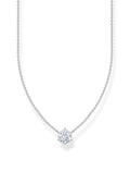 Essential Solitaire Necklace In Silver - Silver - image 1