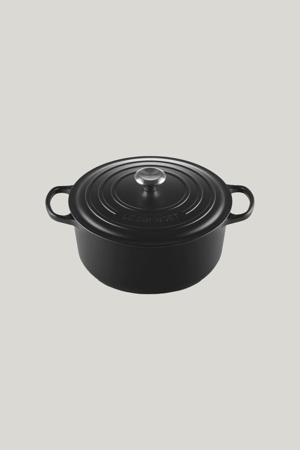 Signature Cast Iron Round Casserole 28cm - Matte Black - image 1
