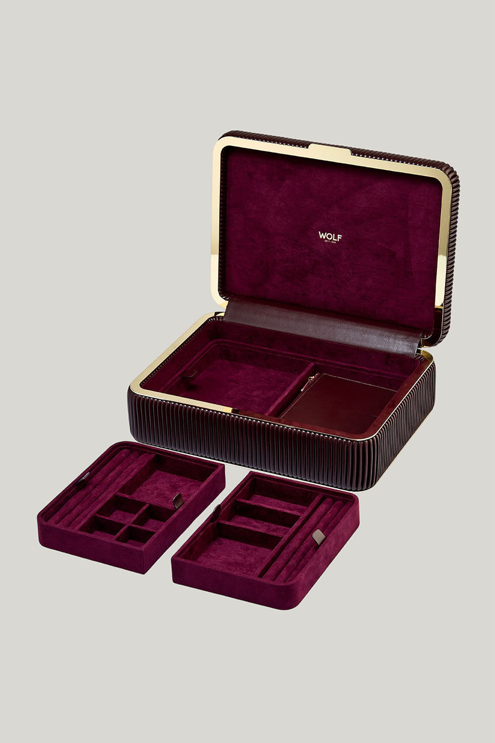 Bella Large Jewellery Box Bordeaux - Burgundy - image 4