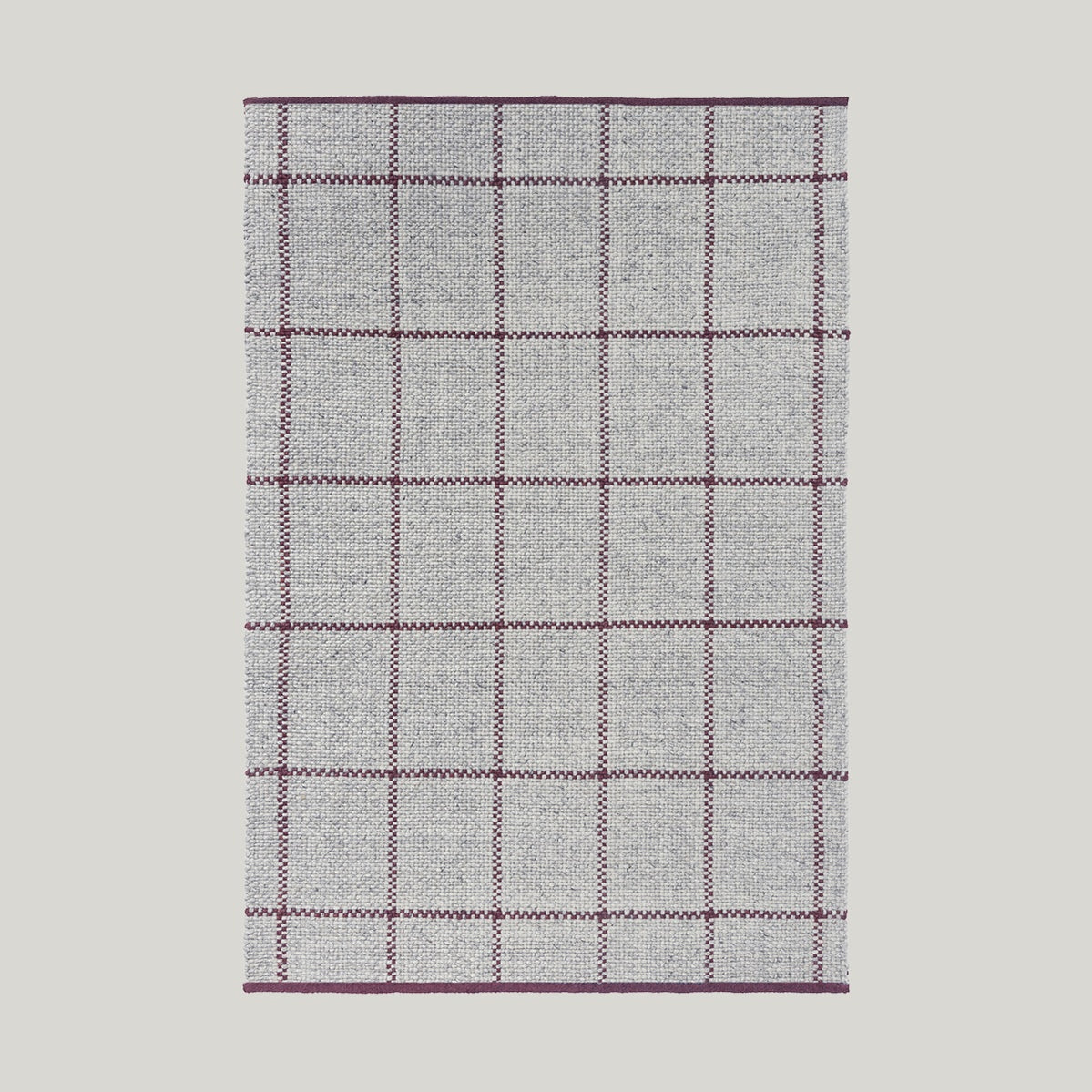 Craft Matter Check Ash Rug 280x200cm - Ash - image 1