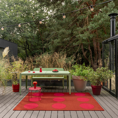 Habitat Festival Dots Red Outdoor Rug 350x250cm - Burnt Rust - image 2