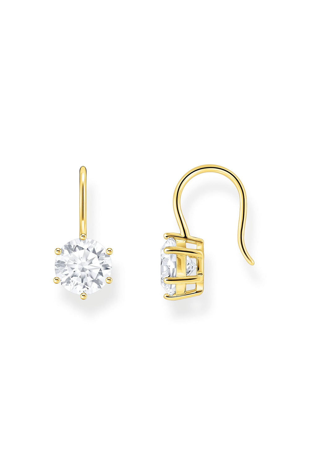 Solitaire Earrings In Gold - Gold - image 1