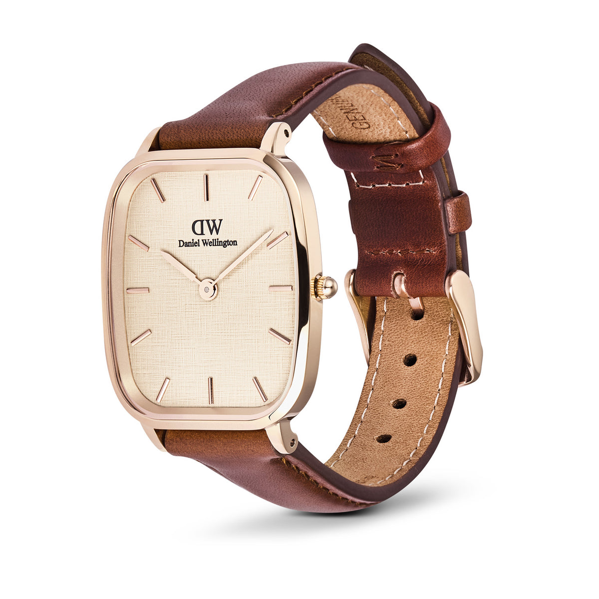 Marlon St Mawes Linen Rose Gold Watch - Rose Gold - image 3