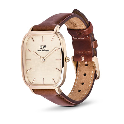 Marlon St Mawes Linen Rose Gold Watch - Rose Gold - image 3
