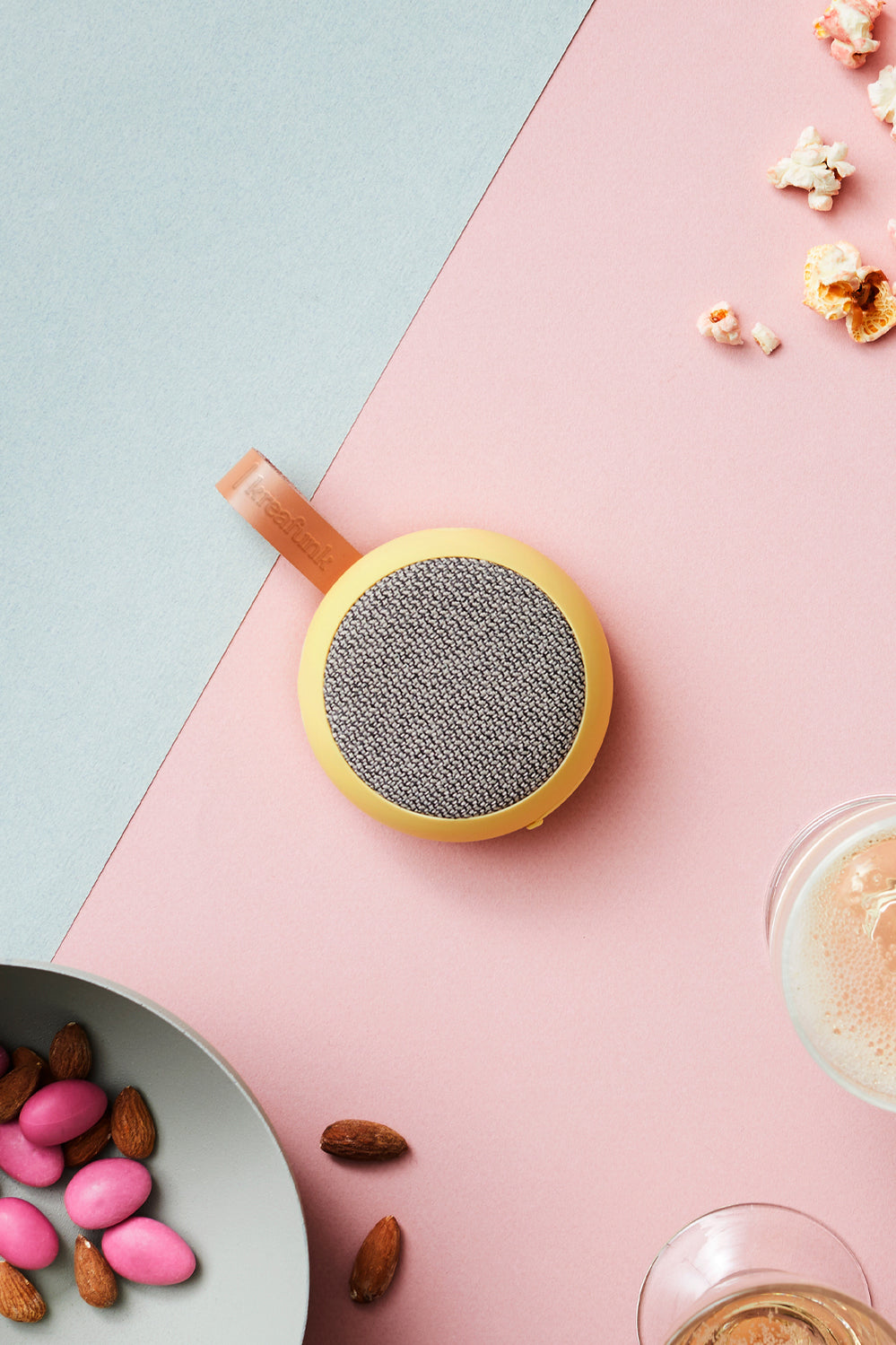Ago 2 Fabric Bluetooth Speaker - Soft Yellow - Yellow - image 4