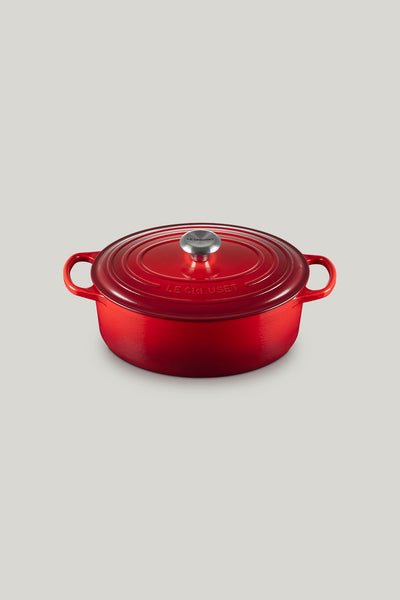 Signature Cast Iron Oval Casserole 29cm - Cerise - image 1