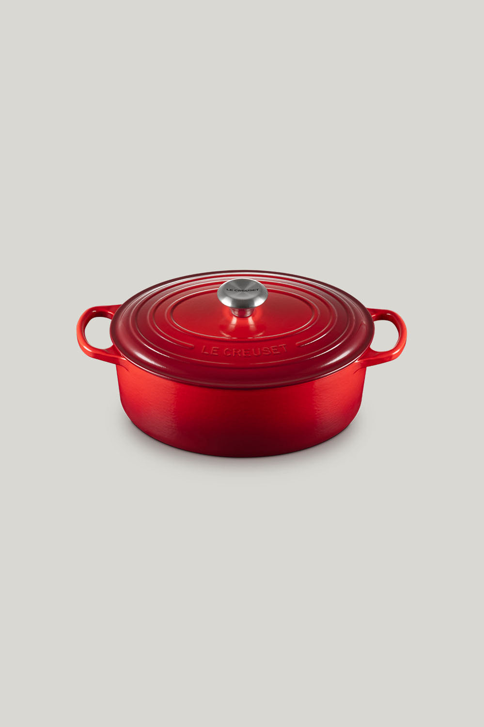 Signature Cast Iron Oval Casserole 29cm - Cerise - image 1
